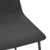 Barton Set of 2 Bar Stools Myrick Black w/Back 30" Kitchen Counter Chairs Pub - 3 of 4