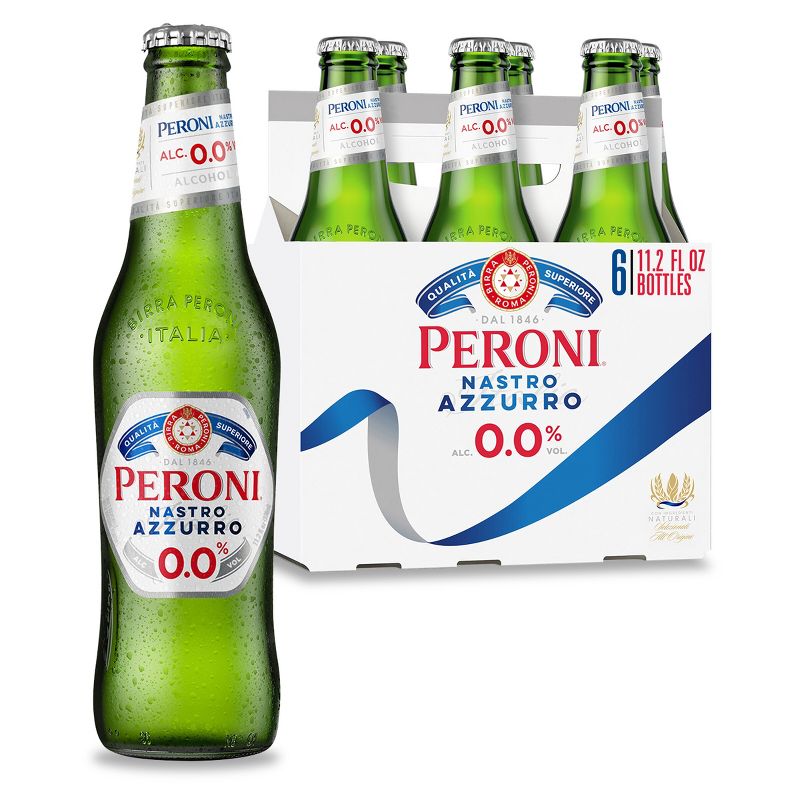 Peroni Nastro Azzurro 0.0 NA - 6pk/11.2 fl oz Bottles, 1 of 7
