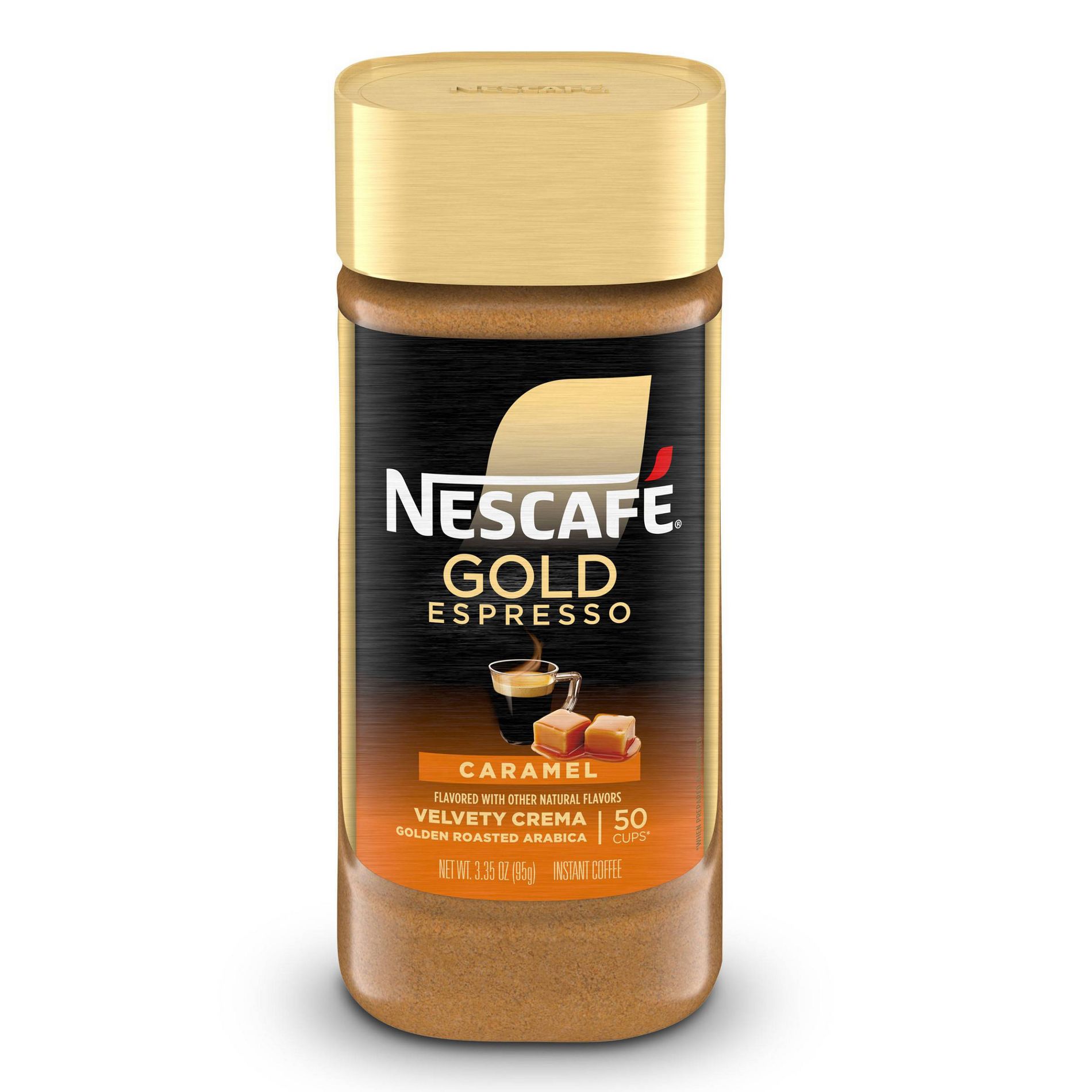 Nescafe Gold Espresso Caramel Light Roast Instant Coffee - 3.35oz
