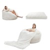 Mjkone Bean Bag Chairs for Adults, 2 in 1 Bean Bag Chairs, Convertible Bean Bag with Filler for Gaming Large Foam - 2 of 4