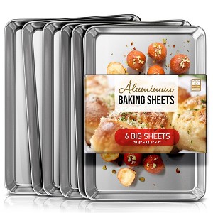 JoyTable Aluminum Baking Sheet Set, Steel Cookie Sheet Set, Durable BPA-Free Baking Sheets for Oven - 1 of 4