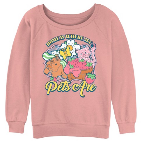 Junior s Strawberry Shortcake Sweetest Pets Sweatshirt Target