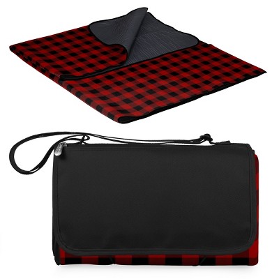 Picnic Time Outdoor Blanket Tote Red 