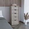 TiramisuBest Rustic Brown Finish Chest with Storage Drawers Clipped Corners Transitional Style Wooden Bedroom Furniture 1pc with Brown for D - 2 of 4