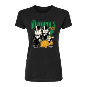 Women's - Monopoly - Mr Monopoly Uncle Money Bags Fitted Graphic T-Shirt - 1 of 2
