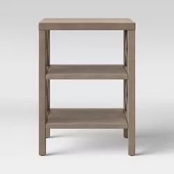 Owings End Table with 2 Shelves Rustic - Threshold™