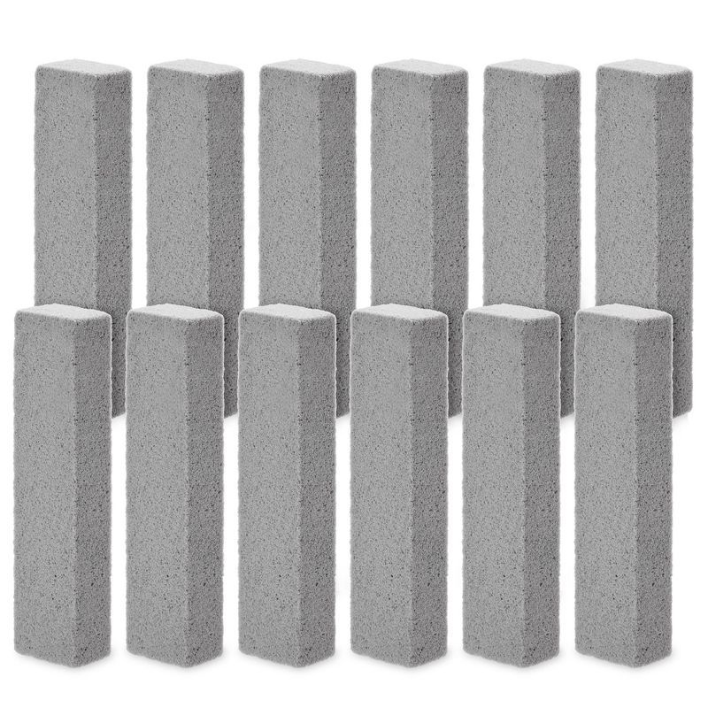 Juvale 12-Pack Pumice Stones for Cleaning - Toilet Bowl Cleaner and Scouring Sticks for Pool and Kitchen (Gray), 1 of 9