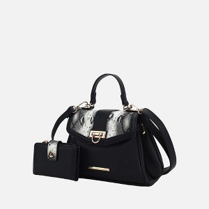 MKF Collection Geny Faux-Snake Embossed Women’s Shoulder bag with matching Wallet by Mia K - 1 of 4