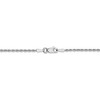 Black Bow Jewelry 1.3mm 14k White Gold Solid Diamond Cut Rope Chain Bracelet & Anklet - 3 of 4