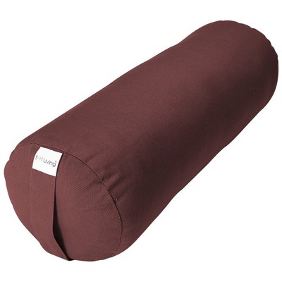 Sol Living Yoga Bolster Pillow with Removable Cover Rectangle