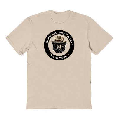 Smokey Bear Men's Wildfires 2 Short Sleeve Graphic Cotton T-Shirt