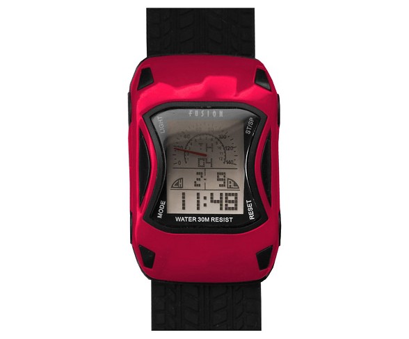 Boys' Fusion Race Car Digital Watch - Red