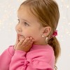 Girls' Detailed Polish Heart Screw Back Sterling Silver Earrings - In Season Jewelry - 2 of 4