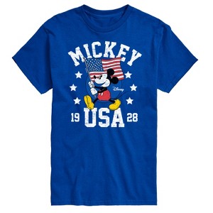 Men's - Disney - Mickey Mouse USA Flag 1928 Short Sleeve Graphic T-Shirt - 1 of 4