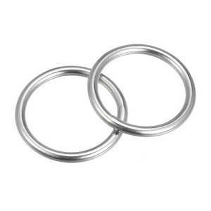 Unique Bargains Hanging Hardware 316 Stainless Steel Welded O-Rings 2 Pcs - 1 of 4