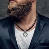 EVERLY JEWELRY |Mens 7 mm Black Cultured Freshwater Pearl and 1/3ct TDW Black Diamond Anchor Necklace Black Silver Clasp - 19+2in - 4 of 4