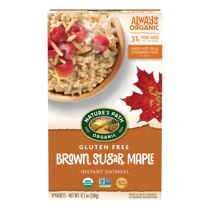 Nature's Path Gluten Free Brown Sugar Maple Instant Oatmeal - 11.3oz, 1 of 10