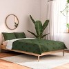 Deny Designs Full/Queen Caroline Okun Mossy Green Bulbs Comforter and Pillow Sham Green - 2 of 4