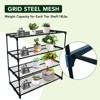 Plant Greenhouse Shelves,4 Tier 2 Pack Plant Display Rack Shelf Stand w/ 70lbs Weight Capacity,Portable Rustproof Metal Shelf Plant Stand Rack - 3 of 4
