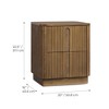 Teamson Home Potomac Modern Boho Solid Wood 2-Drawer Nightstand with Push-to-Open Storage & Rounded Corner - 2 of 4