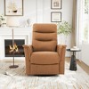 270° Swivel Recliner Massage Sofa Nursery Rocker Glider Accent Chair Leisure Lounge Chair with Adjustable Backrest & Side Pocket - ModernLuxe - 2 of 4