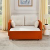 NicBex Modern Pull Out Sofa Bed Velvet Convertible Sleeper Sofa with USB Ports and 2 Pillows for Living Room - 3 of 4