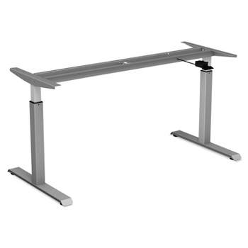 Alera Pneumatic Height-Adjustable Table Base 26 1/4" to 39 3/8" High Gray HTPN1G