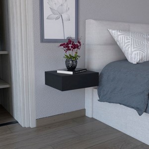 NicBex Floating Nightstand with Hidden Drawer Space-Saving Bedside Table End Table for Bedroom, Living Room, Office - 1 of 4