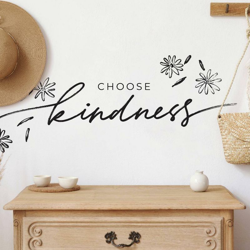 Choose Kindness Peel and Stick Wall Decal Black - RoomMates, 4 of 6