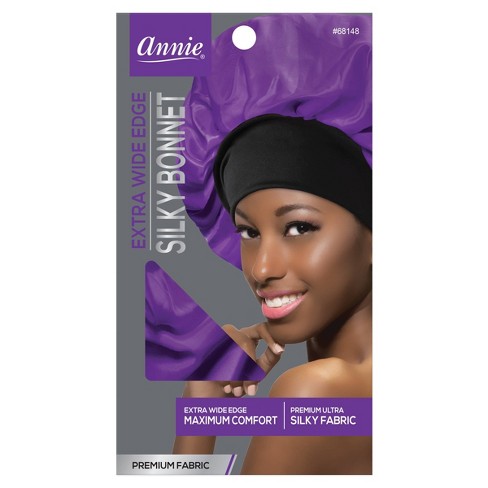 purple silk bonnet