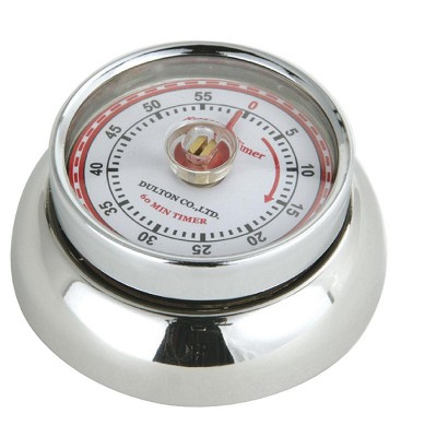 Zassenhaus Magnetic Retro 60 Minute Kitchen Timer, 2.75-Inch