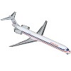 McDonnell Douglas MD-90 Commercial Aircraft "American Airlines" White with Red and Blue 1/200 Diecast Model by GeminiJets - 2 of 3