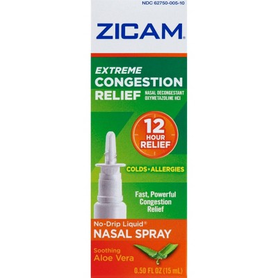 Zicam Extreme Congestion Relief Nasal Spray with Aloe Vera - 0.5 fl oz