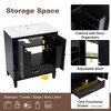 Lyngins Vintage 30" Freestanding Bathroom Vanity with Sink, Bathroom Storage Cabinet with Soft-Close Door, Adjustable Shelf + Removable-Drawer - 3 of 4