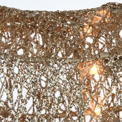 Champagne Gold Pre-Lit Fawn and Doe Holiday Figurines