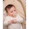 MiniMoi Baby Girls "Lily Of The Valley" Snap Front Velour Footie - 2 of 3