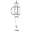 Progress Lighting 2010 - Toll, 1-Light Outdoor Wall Lantern, Black, Clear Beveled Glass Panels - 2 of 2