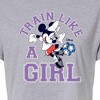 Women's - Disney - Train Like A Girl Cropped Graphic T-Shirt - 2 of 4