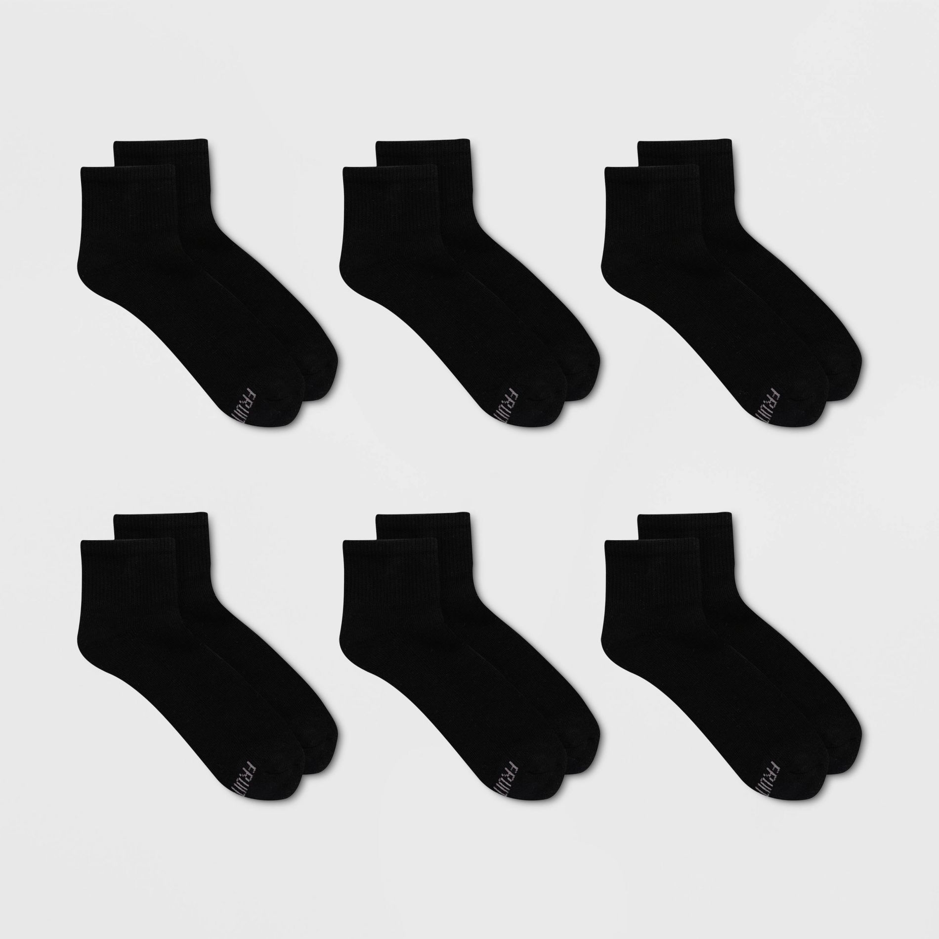 Fruit of the Loom Women's Cushioned 6pk Ankle Athletic Socks 4-10