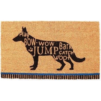 Juvale Natural Coir Welcome Door Mat (17 x 30 in.)