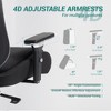 Bosmiller Ergonomic Mesh Office Chair, Comfy Desk Chair, Big and Tall Executive Office Chair with 4D Arms, 2D Lumbar Support, Adjustable Headrest - 3 of 4