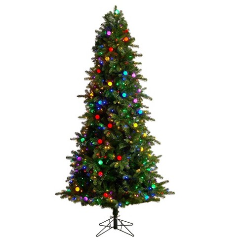 Nearly Natural 7.5-ft Montana Mountain Fir Artificial Christmas Tree ...