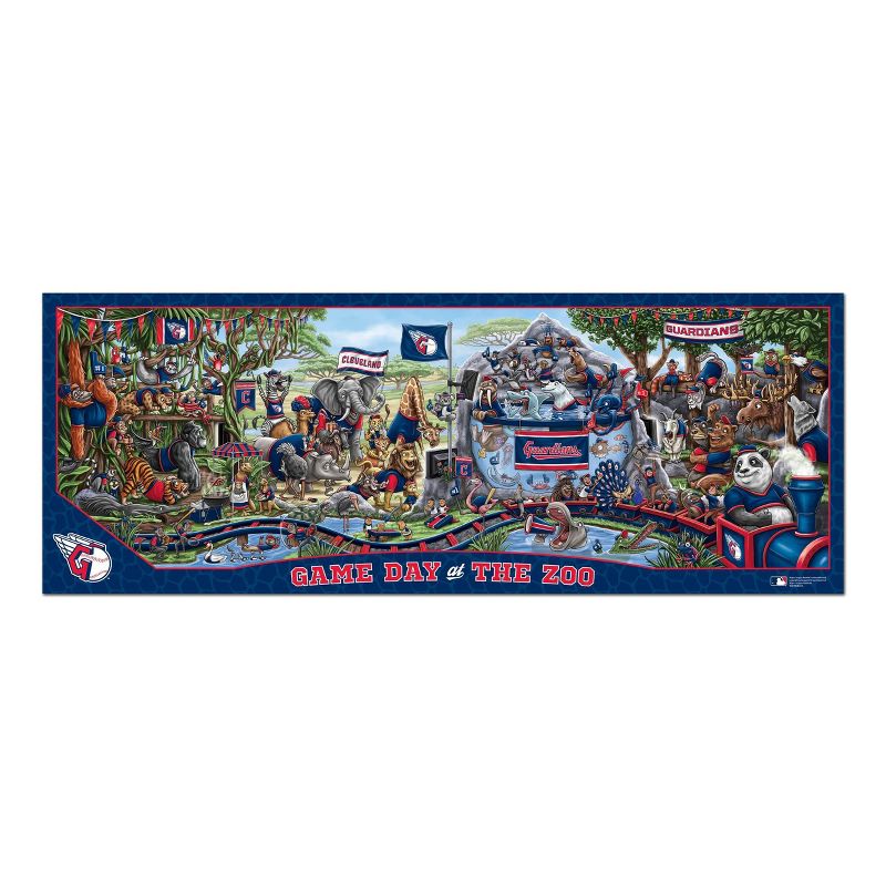 MLB Cleveland Guardians Game Day at the Zoo Jigsaw Puzzle - 500pc, 2 of 4