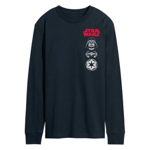 Men's - Star Wars - Darth Vader Icons Long Sleeve Graphic T-Shirt - 1 of 3