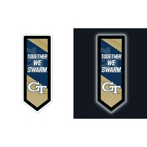 Evergreen Ultra-Thin Glazelight LED Wall Decor, Pennant, Georgia Tech- 9 x 23 Inches Made In USA - 1 of 4