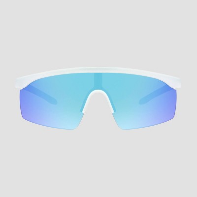 Women's Blade Sport Sunglasses with Mirrored Lenses - All in Motion™ White