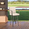 PAGED Patio Dining Chairs Aluminum Frame Swivel Outdoor Chair with Cushions for Poolside, Balcony - 4 of 4