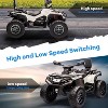 12V Kids ATV, Ride On Toy Car, Ride On ATV, Electric ATV Vehicles, 2 Seater Spacious Seat, 2 Speeds, LED Lights, Spring Suspension, Bluetooth - 3 of 4