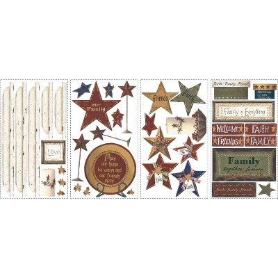 Rustic Country Family and Friends Vinyl Wall Decals