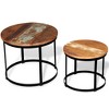 vidaXL Coffee Table Brown and Black Solid reclaimed wood and iron - 4 of 4